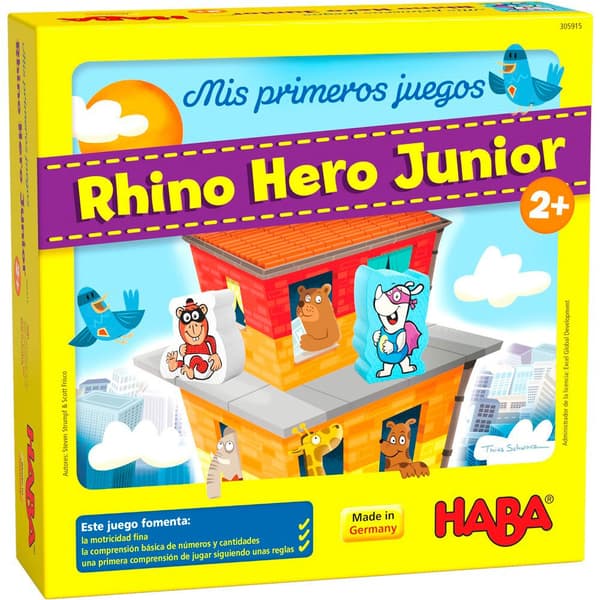 Haba Brädspel Rhino Hero Junior Gul