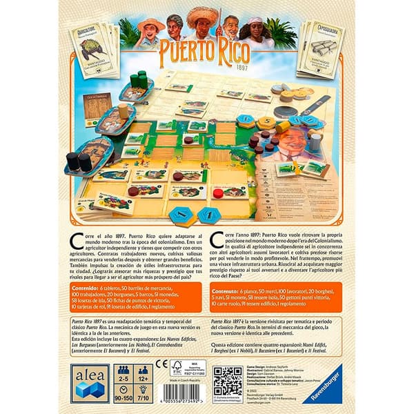 Ravensburger Special Edition Brætspil Puerto Rico 1897 Transparent