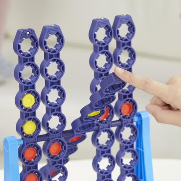 Power 4 Spin med roterande galler, brädspel, för 2 spelare, för barn från 8 år och uppåt
