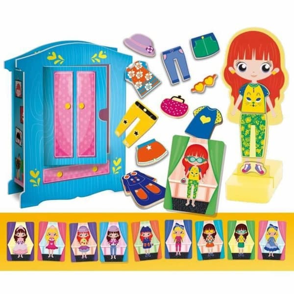 Lærerigt Spil Lisciani Giochi Magnetic Fashion Doll (FR)