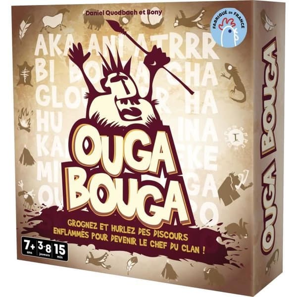 Ouga Bouga - Asmodee - Bli ledare för klanen - Från 7 år - Tillverkad i Frankrike
