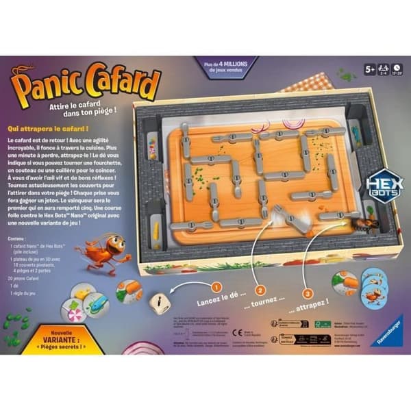 Kackerlacka panik, brädspel för barn, 5 år och uppåt, Ravensburger