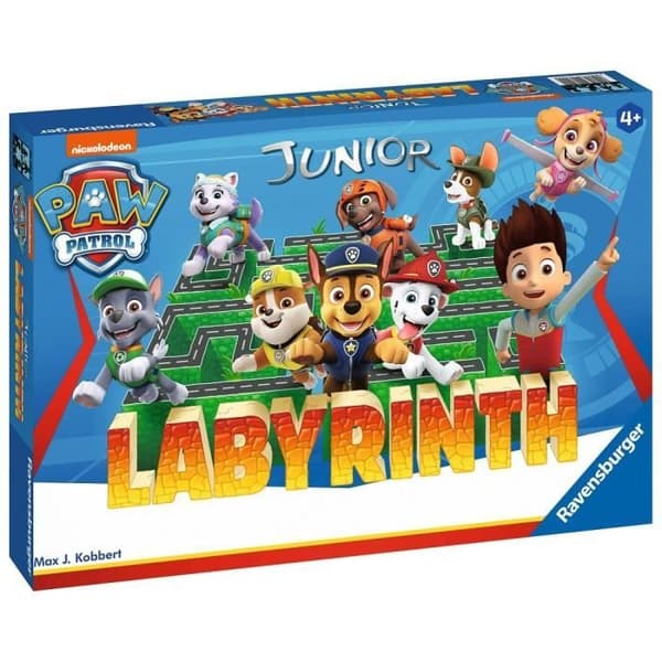 PAT'PATROUILLE Labyrinthe Jr - Ravensburger - Brädspel för barn - Skattjakt i en rörlig labyrint - Från 4 år