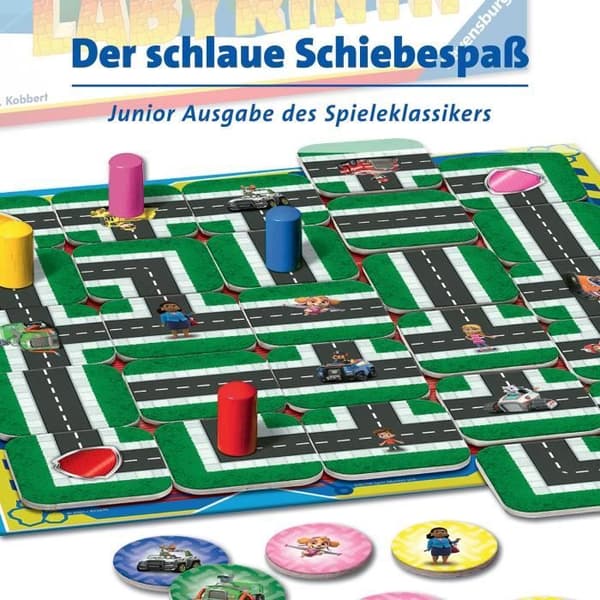 PAT'PATROUILLE Labyrinthe Jr - Ravensburger - Brädspel för barn - Skattjakt i en rörlig labyrint - Från 4 år