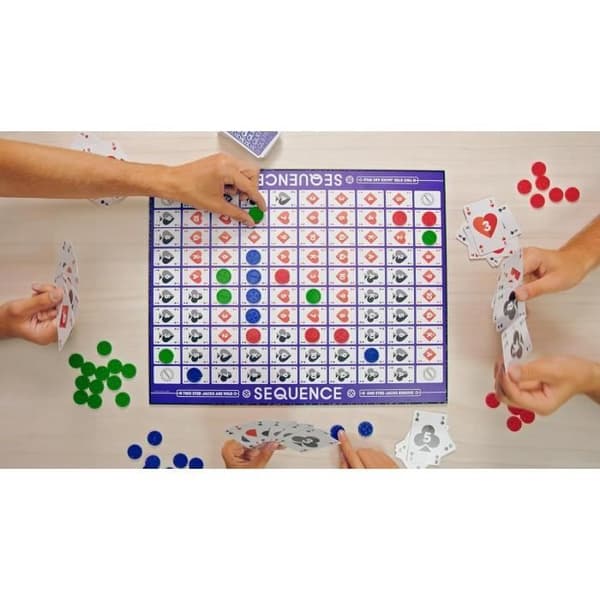 SEQUENCE Strategispel Goliath - Klassisk från USA - 2 rader med 5 - 2 spelare eller fler