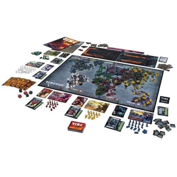 Risk Shadow Forces, strategispel, Legacy brädspel för familjer och vuxna, från 13 år, 3 till 5 spelare, Avalon Hill
