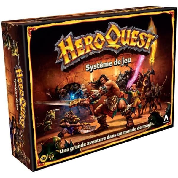 Heroquest Spelsystem, Fantasiäventyrsspel i dungeonstil, Sällskapsspel, Från 14 år, 2 till 5 spelare