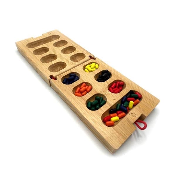 Board game Kalaha in travel format