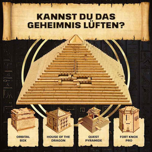 Escape Welt Pyramide Puslespil Boks Brætspil 10 Cm
