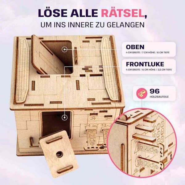 Escape Welt Space Box Puslespil Brætspil 12 Cm