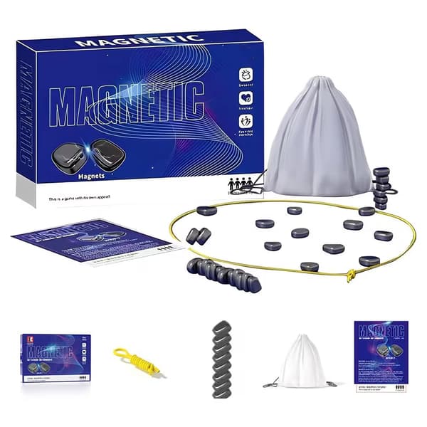 Sällskapsspel med magnetiska stenar med intelligensutmaning Sällskapsspel med magnetiska stenar med intelligensutmaning