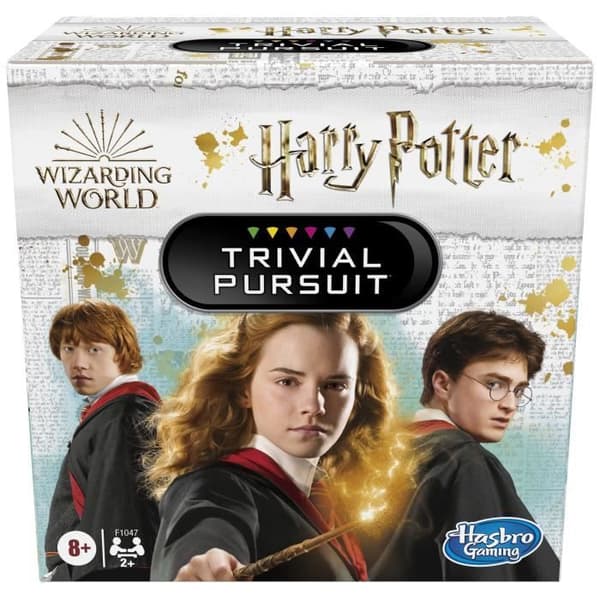 Trivial Pursuit Harry Potter, Kompakt fråga-och-svar-brädspel, 600 frågor, Hasbro Gaming, Wizarding World, Ålder 8 och uppåt