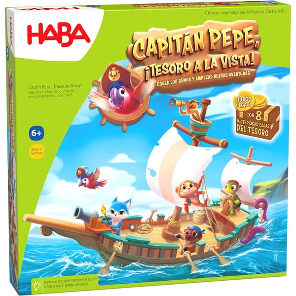 Haba Kapten Pepe. Skatt Ahoj! Brädspel-