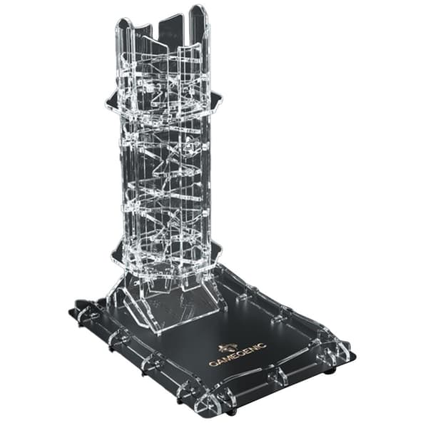 Gamegenic Brädspel Crystal Twister Premium Dice Tower Silver