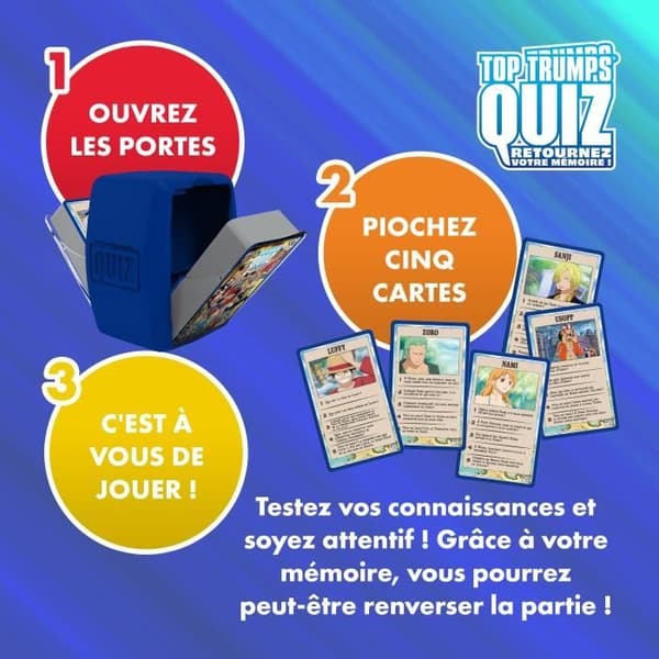 One Piece Quiz - Frågespel - VINNANDE RÖRELSER - Illustrerat frågesport om One Piece-universumet med 500 frågor.