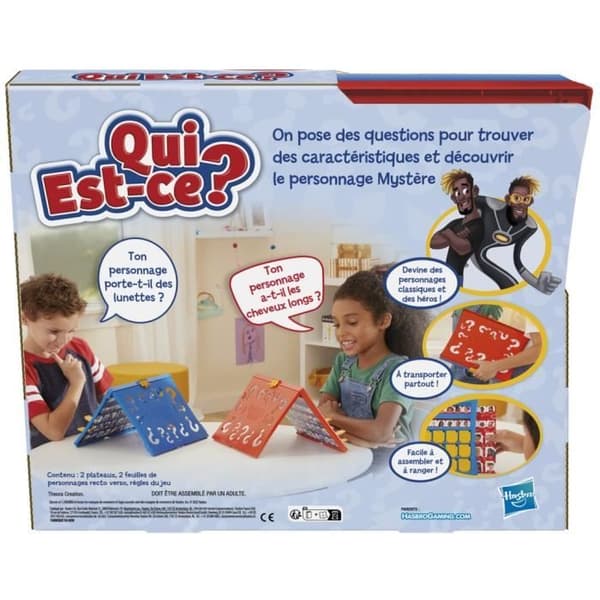 Vem är det? klassiskt brädspel för barn från 6 år och uppåt, 2 spelare