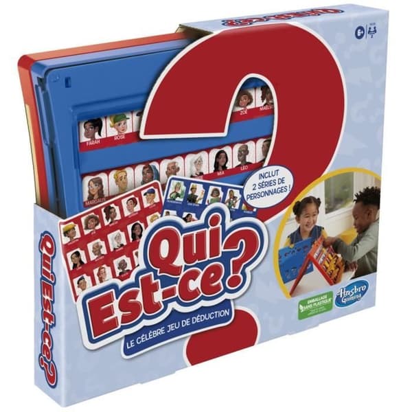 Vem är det? klassiskt brädspel för barn från 6 år och uppåt, 2 spelare