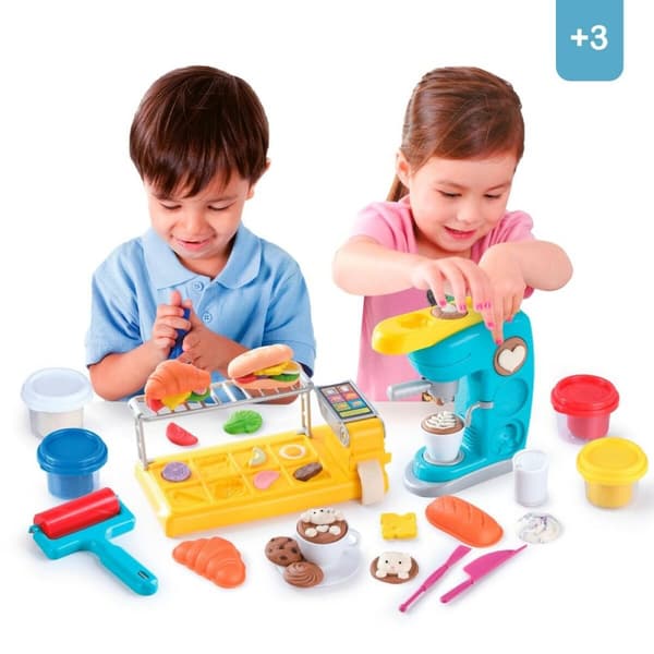 Kreativ lek med modellera PlayGo (2 antal) Kaffebryggare