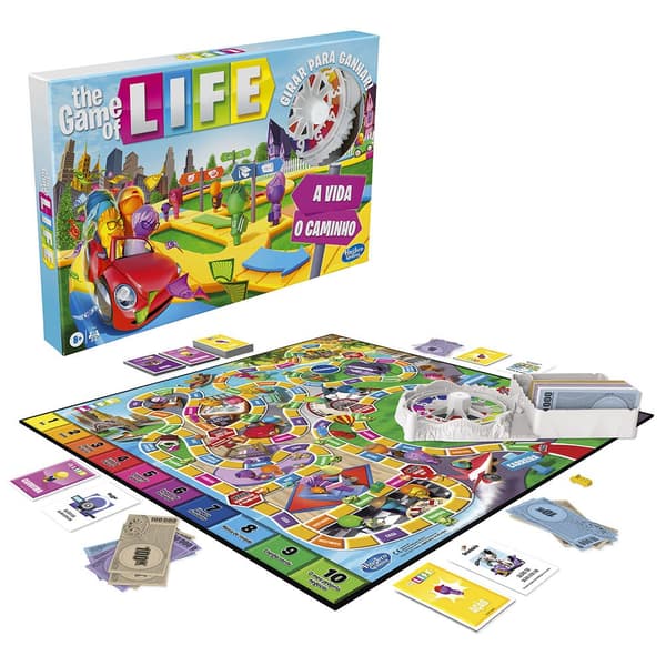 Hasbro Lautapeli The Game Of Life Versión Portugués Monivärinen