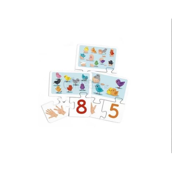 Pedagogiska spel - AVENUE MANDARINE - Lär dig räkna - 10 pussel - 3 år gammal - Inomhus