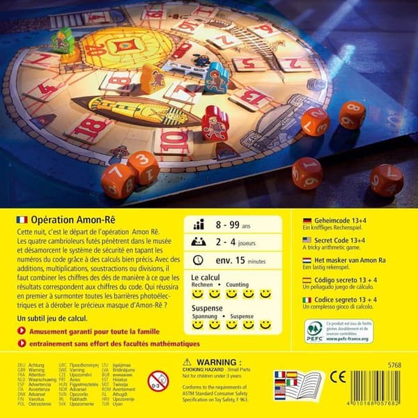 Brädspel - HABA - Operation Amon Rê - Mentalberäkning - 8 år och uppåt