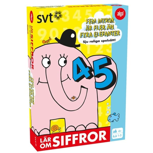 Alga Spel Siffror Fem Myror är Fler än Fyra Elefanter