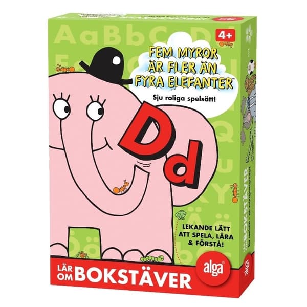 Alga Spel Bokstäver Fem Myror är Fler än Fyra Elefanter