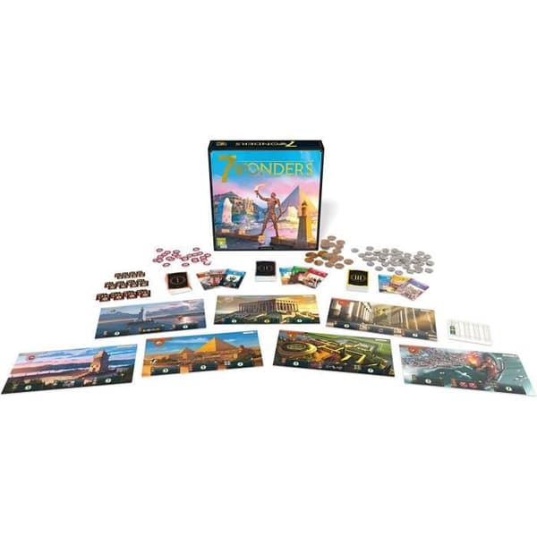 Produktionsvila | 7 Wonders - Ny utgåva | Unbox nu | Brädspel | Från 10 år | 3 till 7 spelare | 30 minuter