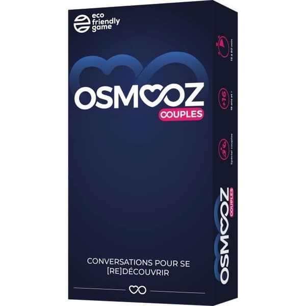 OSMOOZ Couples brädspel - 180 kort för att återupptäcka dig själv