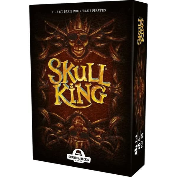 Skull King-kortspel - Blackrock - Fransk version 2022 - 2 spelare eller fler - Blandat - Brun