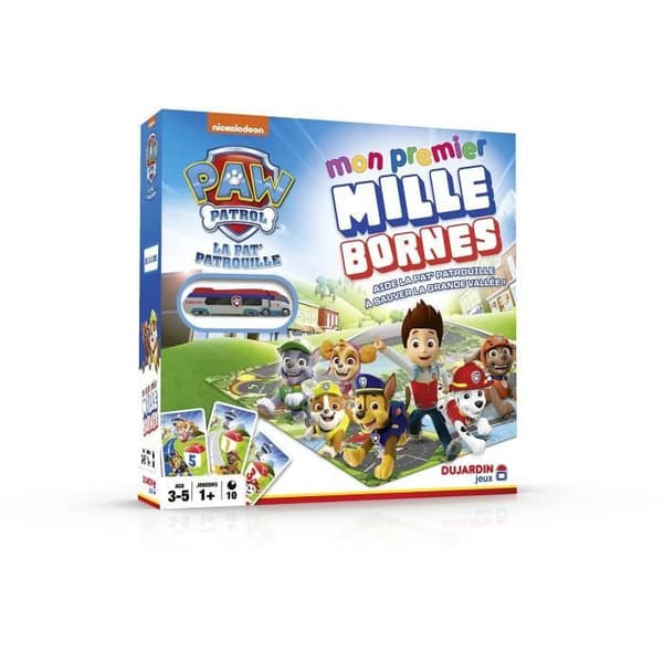 MILLE BORNES PAT PATROILLE - Brädspel - DUJARDIN - Paw Patrol räddar Grande Vallée i detta samarbetsspel