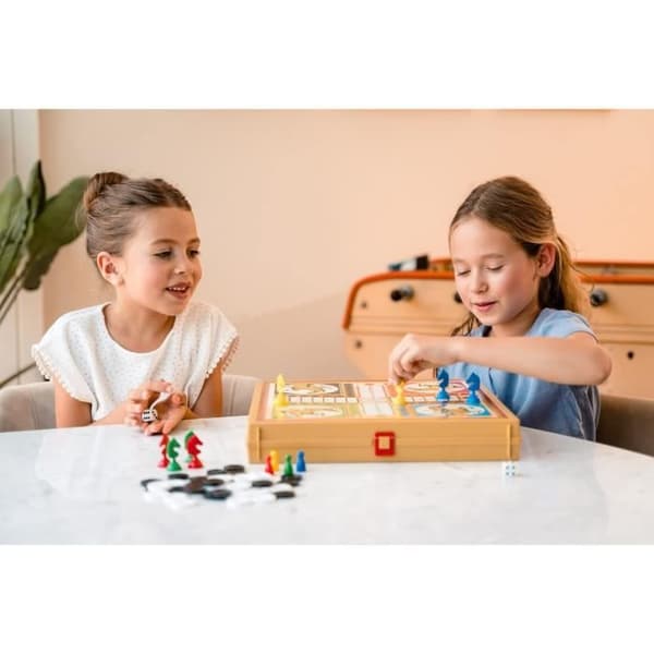 LÅTA MED 8 STANDARDSPEL - Brädspel - DUJARDIN - Njut av 8 klassiska spel samlade i en enda låda