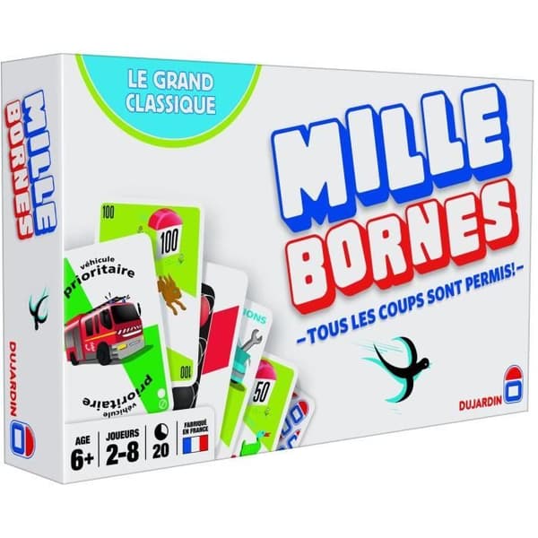 MILLE BORNES - THE GREAT CLASSIC - Kortspel - DUJARDIN - En stor klassiker för spel fulla av vändningar!