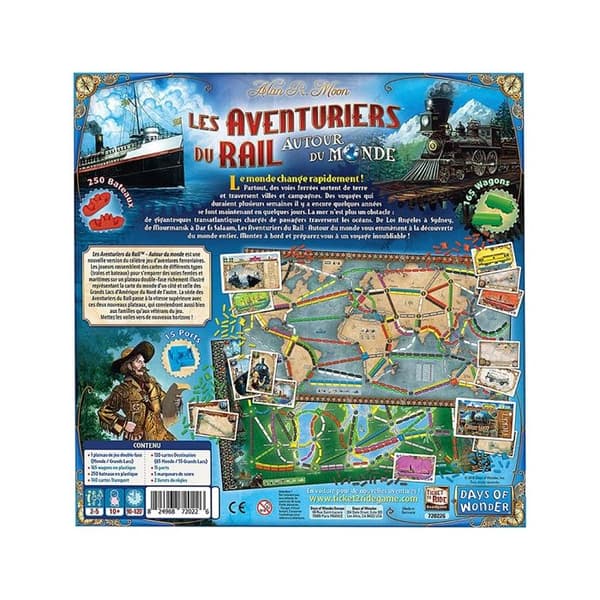 The Adventurers of Rail: Around the World - Asmodee - Brädspel - Brädspel