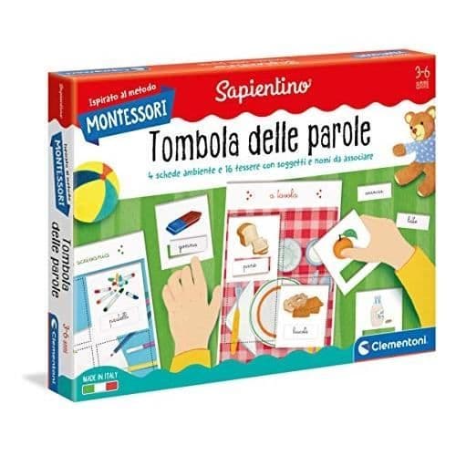 CLEMENTONI- MONTESSORI-WORD TOMBOLA-UTBILDANDE SPEL GJORT PÅ ITALI