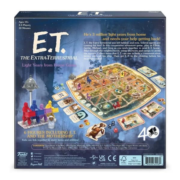 Funko Signature Games: E.T. Light Years from Home brädspel - fransk version