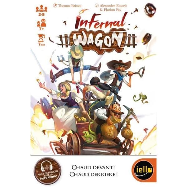 Infernal Wagon partyspel - IELLO - Blandat - Åldrar 8 och uppåt - Brädspel