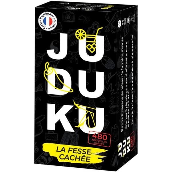 Brädspel - JUDUKU - The Hidden Butt - 480 nya kort - Limited Edition Black &amp; White 6499