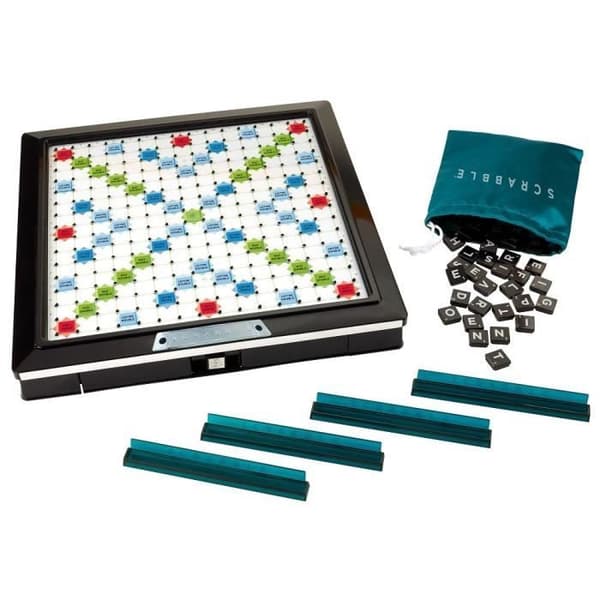 Mattel Games - Scrabble Deluxe - Bräd- och ordspel - 2 till 4 spelare - Från 10 år