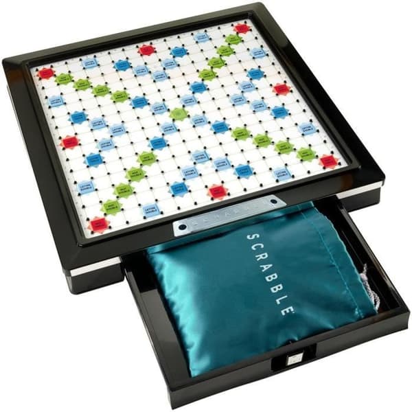 Mattel Games - Scrabble Deluxe - Bräd- och ordspel - 2 till 4 spelare - Från 10 år
