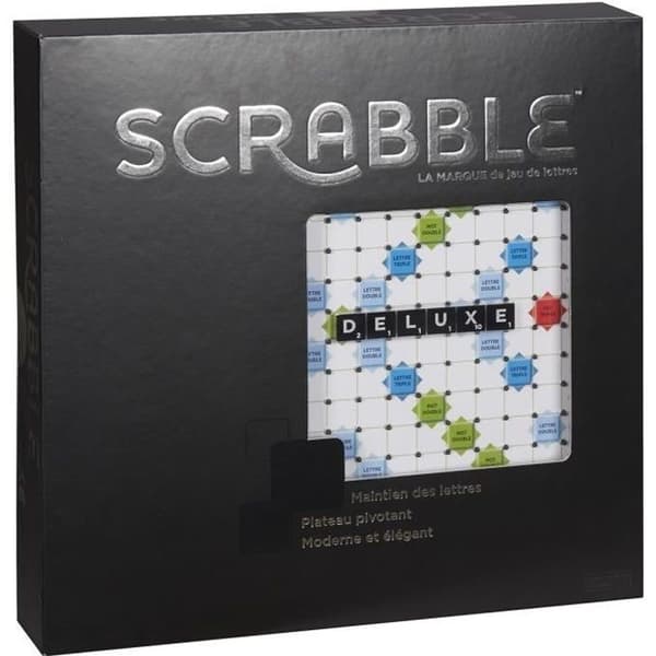 Mattel Games - Scrabble Deluxe - Bräd- och ordspel - 2 till 4 spelare - Från 10 år