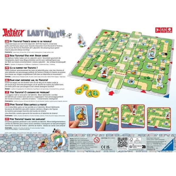 Asterix Labyrinth, Brädspel, Barn och Familj, Från 2 till 4 spelare från 7 år, 27350, Ravensburger