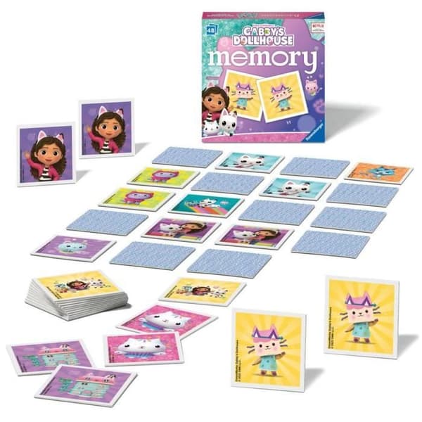 Brädspel - Ravensburger - Mini Memory® | Gabbys Dollhouse - 48 bildkort - Barn - Blandat - 3 år+