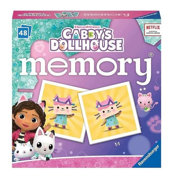 Brädspel - Ravensburger - Mini Memory® | Gabbys Dollhouse - 48 bildkort - Barn - Blandat - 3 år+