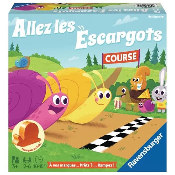 Go sniglar - Ravensburger - Brädspel för barn - Kursspel - 2 till 6 spelare - Från 3 år
