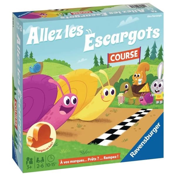 Go sniglar - Ravensburger - Brädspel för barn - Kursspel - 2 till 6 spelare - Från 3 år