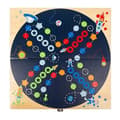 Miniatyrbild 4 av 4: Small Foot 11452 Ludo Space, Wooden, Travel Company, med 2 olika tärningar, Family Toys Game, Multicolour 11452