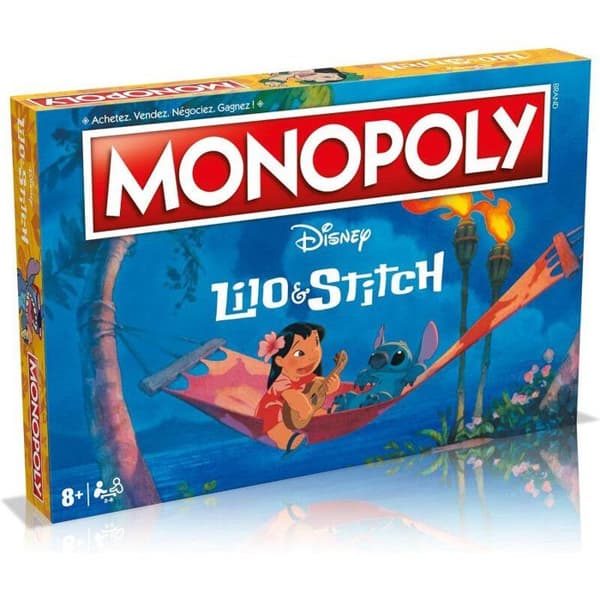 Brädspel-Spel - Lilo &amp; Stitch - Monopol Lilo &amp; Stitch
