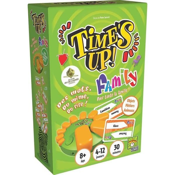 Produktionsvila | Tiden är ute! : Familj - Grön version med timer | Brädspel | Från 8 år | 4 till 12 spelare | 30 minuter