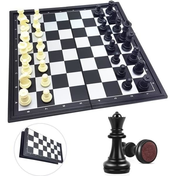 Vikbart magnetiskt schackset 32cm